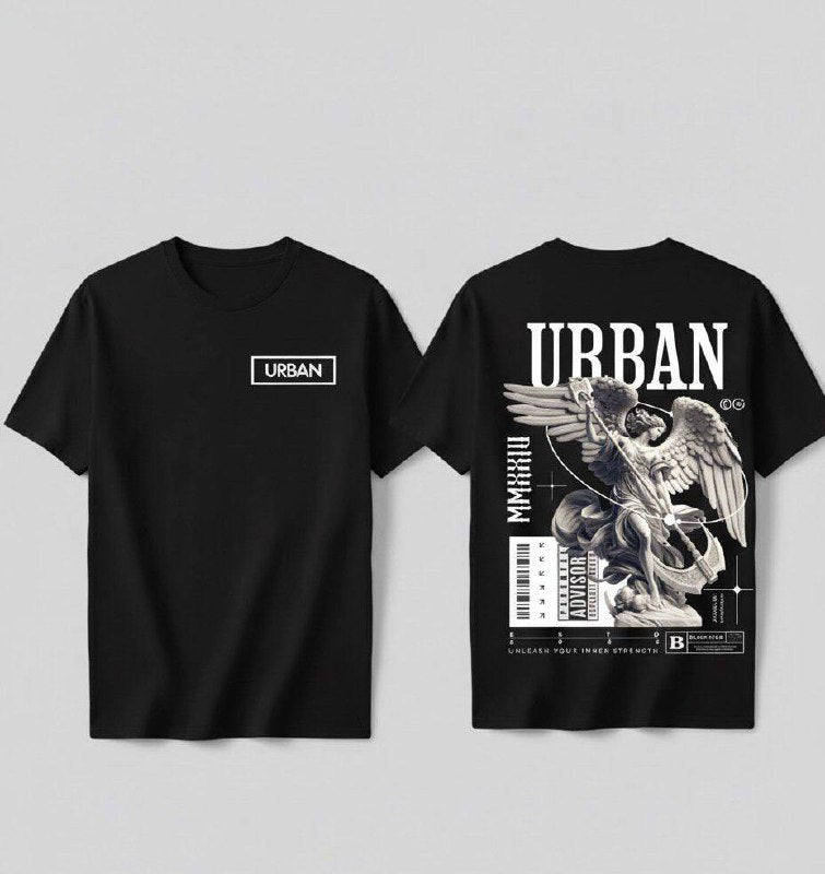 BLACK STAR  URBAN ANGEL T-SHIRT